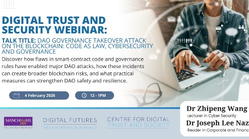 Centre for Digital Trust and Society Seminar: Dr Zhipeng Wang and Dr Joseph Lee