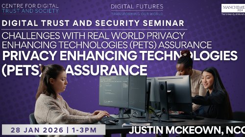 Centre for Digital Trust and Society Seminar: Justin McKeown