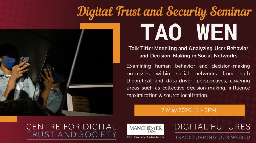 Digital Trust & Security Seminar: Tao Wen  