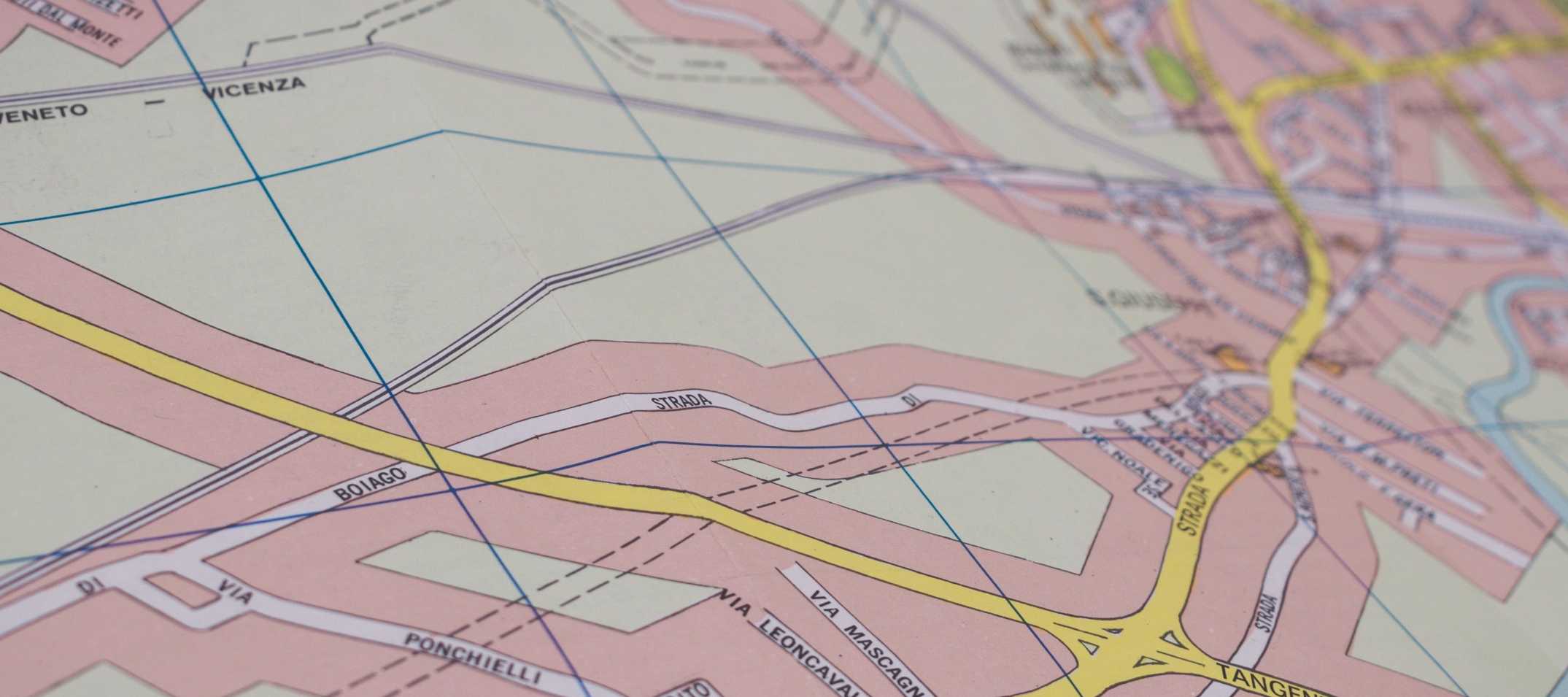 Close up of Map section